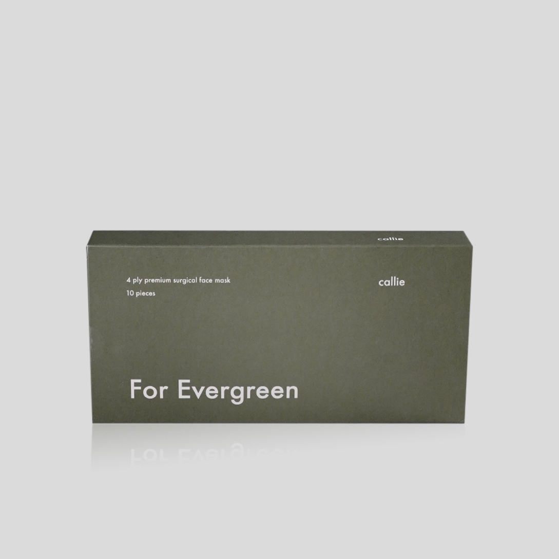 4 Ply Surgical Face Mask For Evergreen [10 pcs]